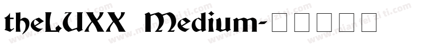 theLUXX Medium字体转换